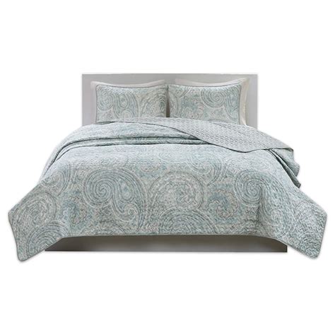 Comfort Spaces Quilt Set Trendy Paisley Summer Cover Cozy Coverlet
