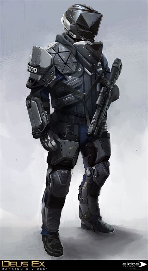 Combat Armor Sci Fi Armor Power Armor Body Armor Deus Ex Mankind