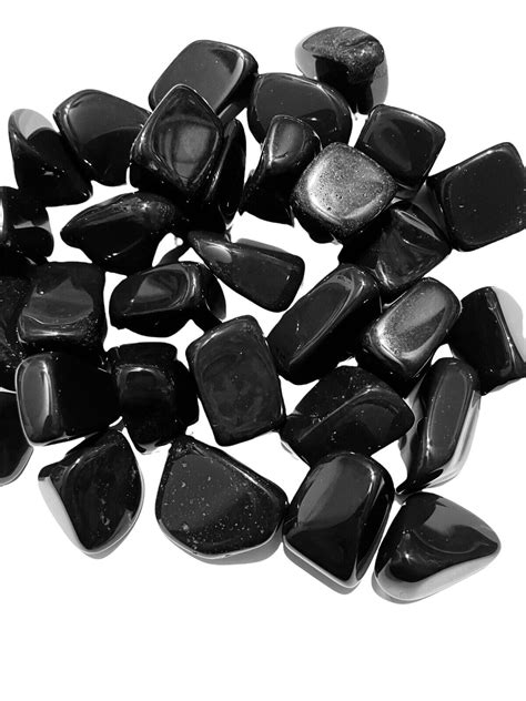 4oz Black Onyx Tumbled Stones Small 10 20mm Reiki Healing Crystals