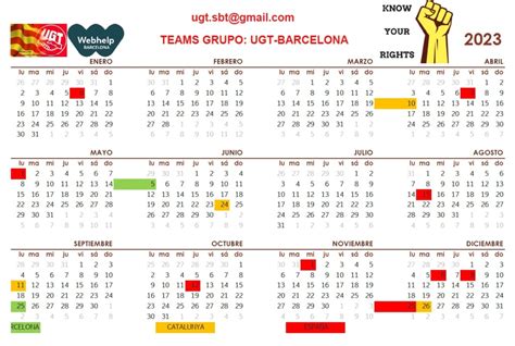 Calendario Festivos Barcelona 2023 Pdf Blank Imagesee