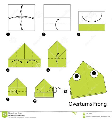 Step By Step Instructions How To Make Origami A Overturns ...