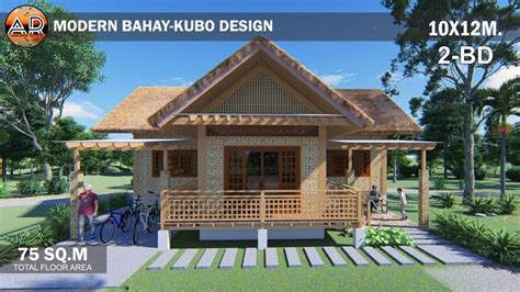 10x12m Modern Bahay Kubo Design 2 Bedrooms 75 Sqm Modern Bahay