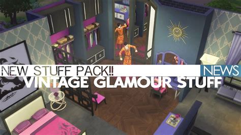 Vintage Glamour Stuff New Sims 4 Stuff Pack Youtube