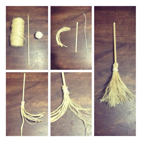 How To Make A Mini Witches Broom Witch Broom Broom Halloween
