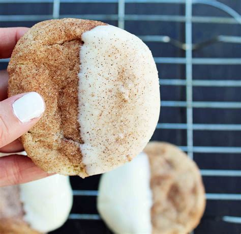 White Chocolate Dipped Snickerdoodles Modern Honey