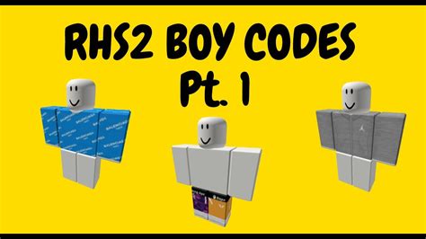 Rhs2 Boy Codes Pt1 Youtube