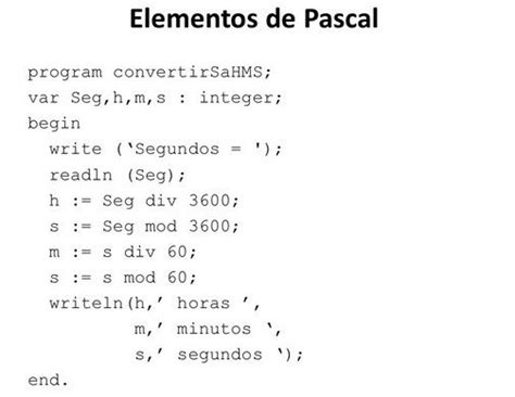 ¿cuál Es El Div A Pascal Además Los Cálculos Y Ejemplos