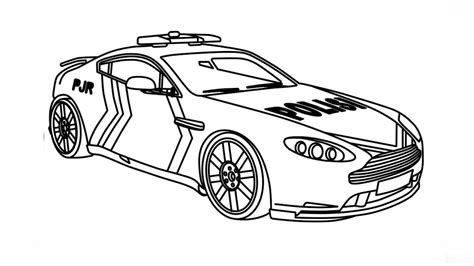 Mewarnai Gambar Mobil Polisi - Radea