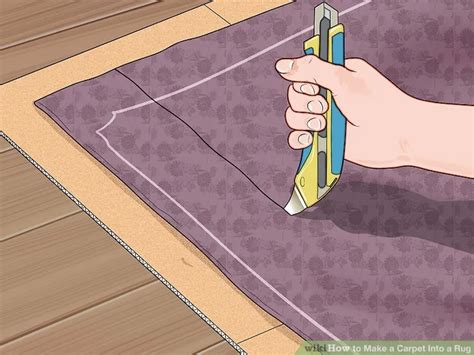 How To Make A Carpet Into A Rug 14 Steps With Pictures Carpet Glue