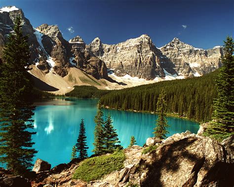 “the Awakening” Moraine Lake And The Valley Of The Ten Peaks Banff