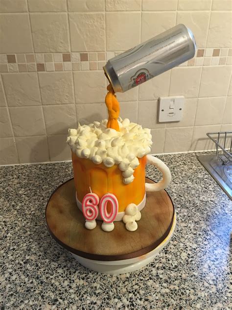 Beer cake Tankard cake birthday cake 60th birthday cake men's birthday cake | Beer cake 