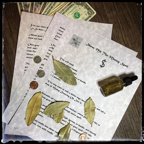 Money Drawing Spell Download Book Of Shadows Spell Sheets Etsy