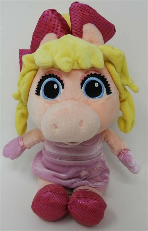 Disney Store Miss Piggy Muppet Babies Plush Pig Pink 12 Soft Toy