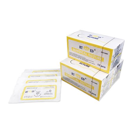 Rtmed Absorbable Plain Catgut Suture With Needles 75cm Ce Iso China