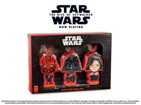 star wars rise of skywalker happy meal toys