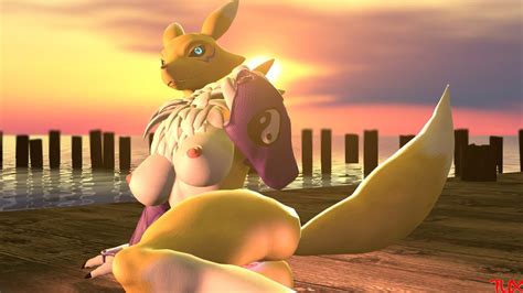 Rule 34 Beach Breasts Digimon Digimon Species Female Presenting