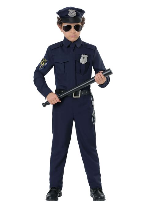 Child Cop Costume Kids Police Halloween Costumes