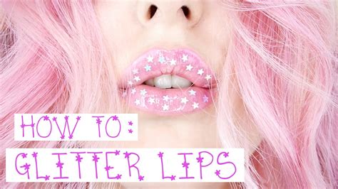 How To Glitter Lips By Tashaleelyn Youtube