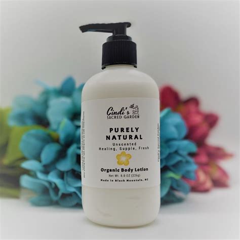 Purely Natural Organic Body Lotion Cindis Sacred Garden
