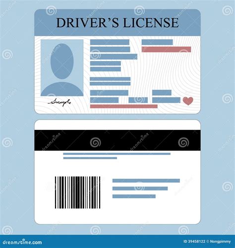 Drivers License Rgb Color Icon Vector Illustration