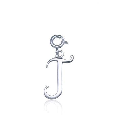 This Pure Silver Alphabet J Charm Comes With A Pure Silver Locking Clip It Can Be Worn Alone As