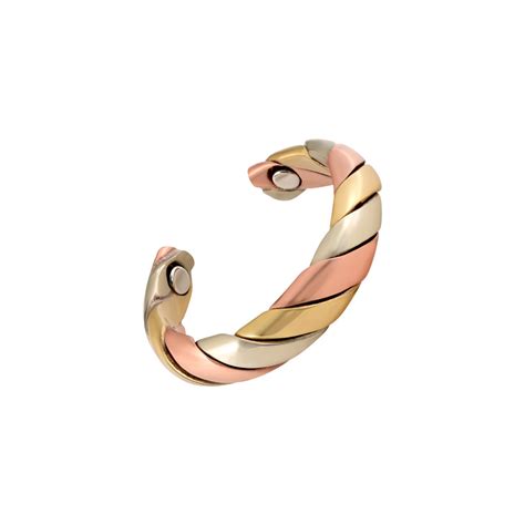 2 Copper Adjustable Magnetic Therapy Rings Hearts