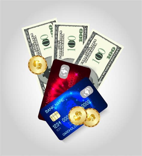 Premium Vector Credit Cards And Coins