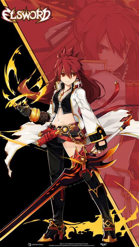 Elsword Wallpaper Elesis Blazing Heart By Leopassos100 On Deviantart