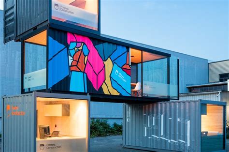 Powers Construction Turns Shipping Containers Into Sleek On Site Offices Azure Magazine