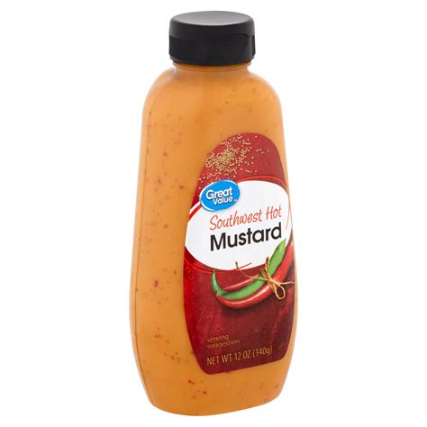 Great Value Southwest Hot Mustard 12 Oz