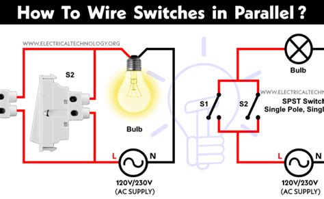 How To Wire A Light Switch In Parallel Simple Wiring Otosection