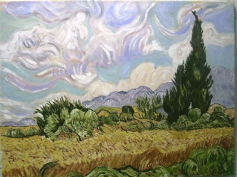 The 3rd Movement Cornfiield With Cypress Trees Vincent Van Gogh