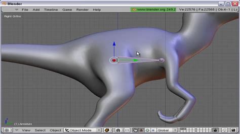 How To Modell A Velociraptor With Rigg In Blender 79 Youtube