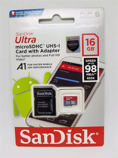 Jual Sandisk Ultra Microsd 16gb 98mbs Microsdhc Uhs I Class 10 Di