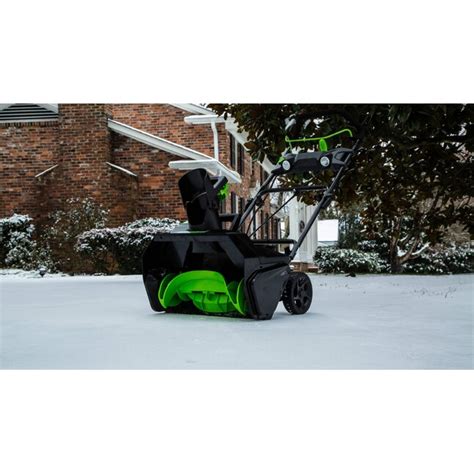 Greenworks Pro 80 Volt Max 20 In Single Stage Cordless Electric Snow