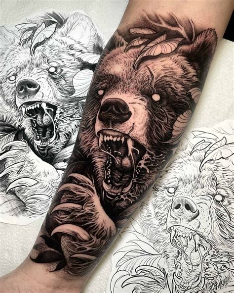 34 bear tattoo ideas for men and women in 2024