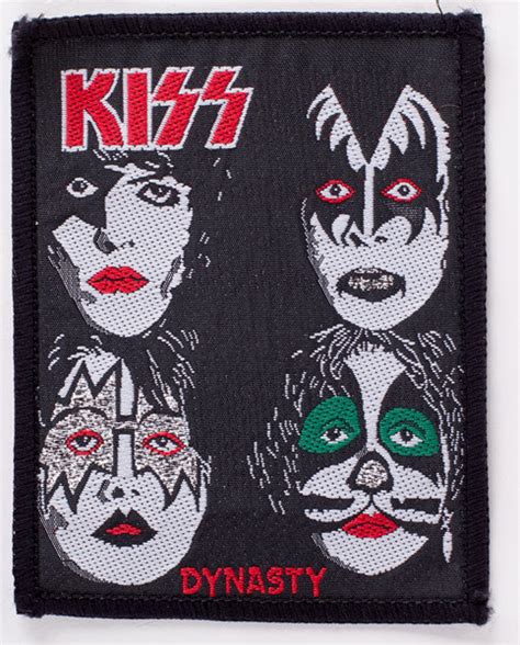 kiss patch kiss dynasty black patch 80s kiss museum