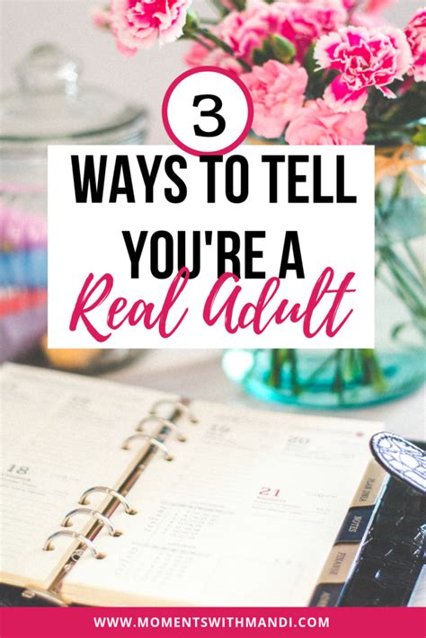 3 Ways To Tell That You’re A Responsible Adult Moments With Mandi