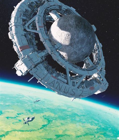 Artstation Space Station Anus 2 Denis Melnychenko Sci Fi