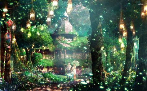 Magical Anime Forest Cool Anime Forest Hd Wallpaper Pxfuel