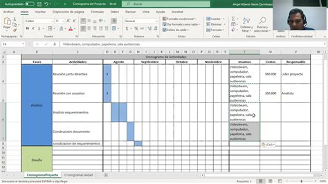 Calendario De Programación De Actividades En Excel Organiza Tu Tiempo