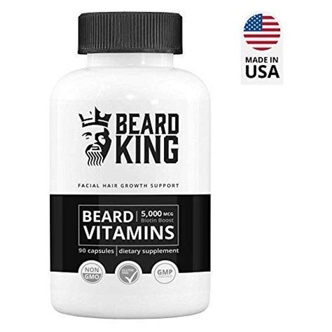 Beard Grow Xl Vegan Beard Grower Facial Hair Supplement For Men Add To Your Beard Growth Kit