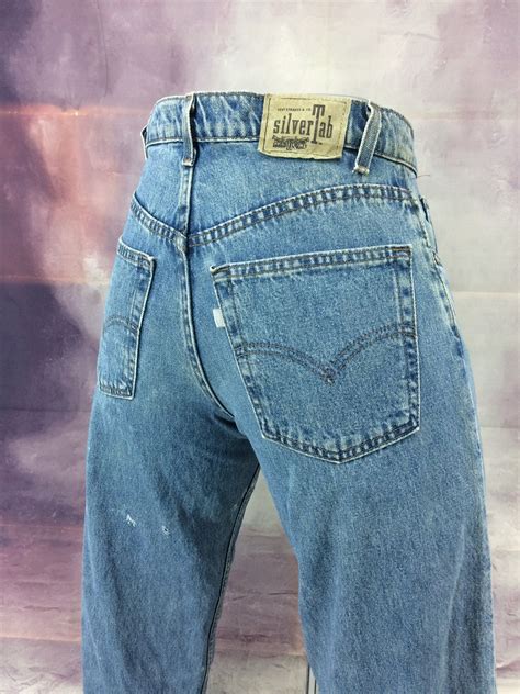 sz 31 vintage levis silvertab women s baggy fit jeans w31 etsy in 2021 vintage levis baggy