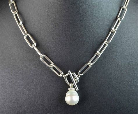 Baroque Pearl Sterling Silver Necklace Necklace Chain Jewellery