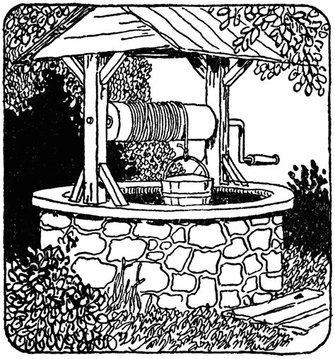 Stone Well Clipart Etc Wishing Well Clip Art Drawings