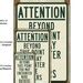 Attention Nude Bathers Florida Beach Sign Etsy