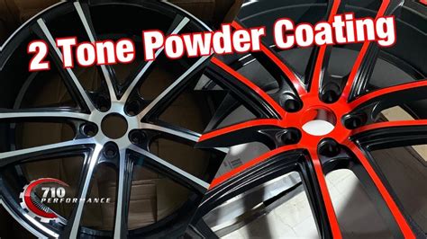 How To Powder Coat 2 Tone Wheels Youtube