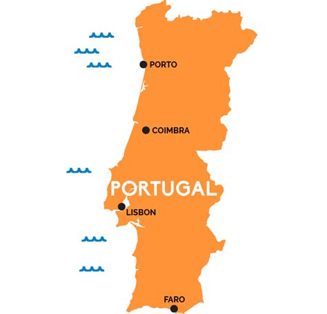 Lonely planet photos and videos. Map of Portugal | RailPass.com