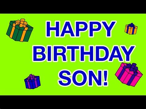 Happy birthday wishes for best friend. happy birthday SON! birthday cards - YouTube