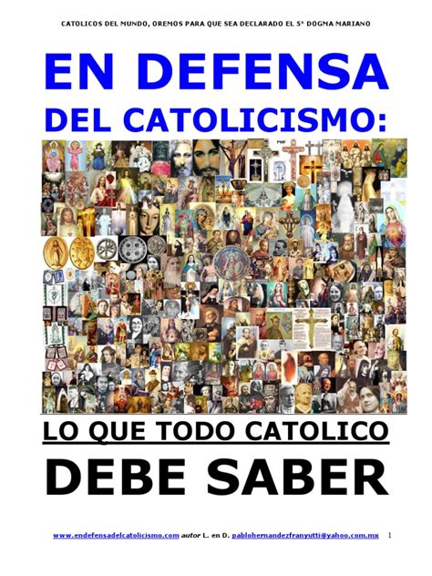 Libro En Defensa Del Catolicismo Lo Que Todo Catolico Debe Saber